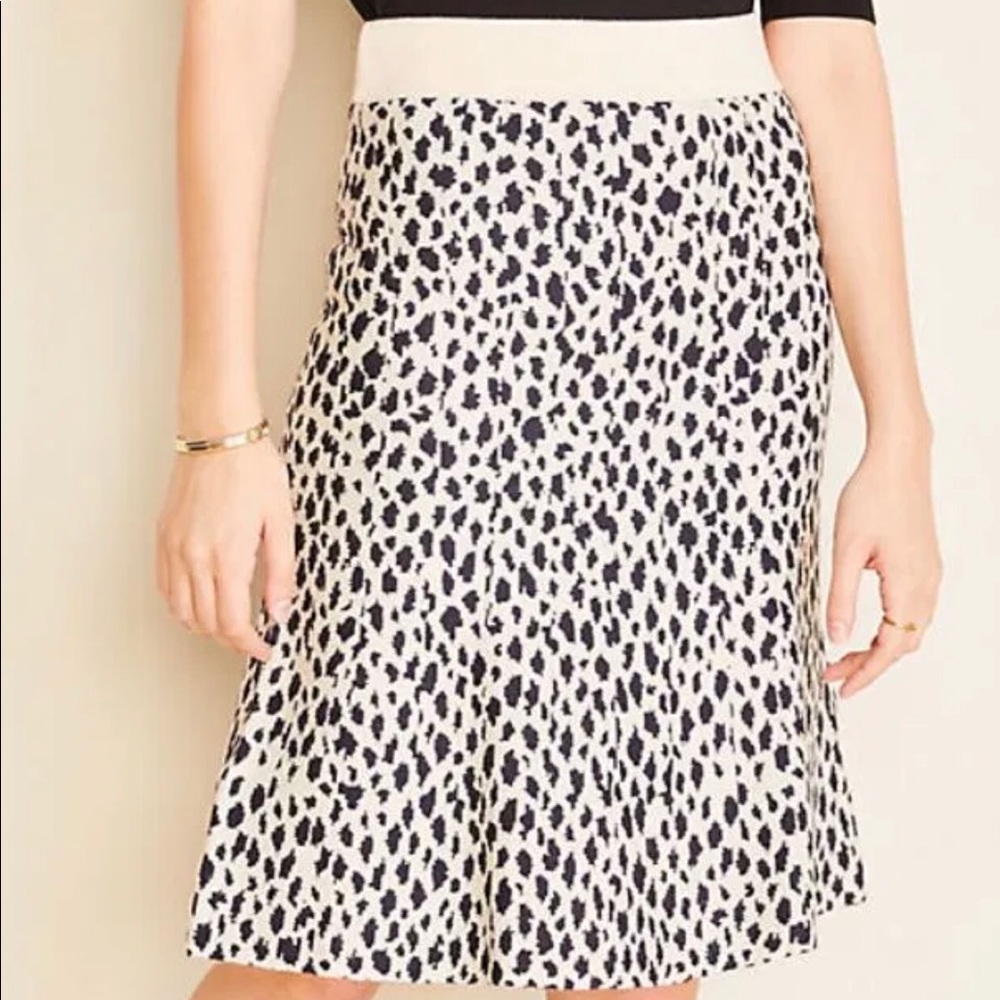 Ann Taylor Cheetah Knit Skirt